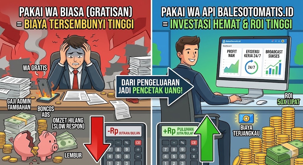 Pakai WA API - Hemat Cost