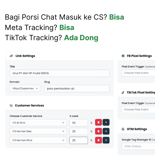 Pembagian Chat Masuk