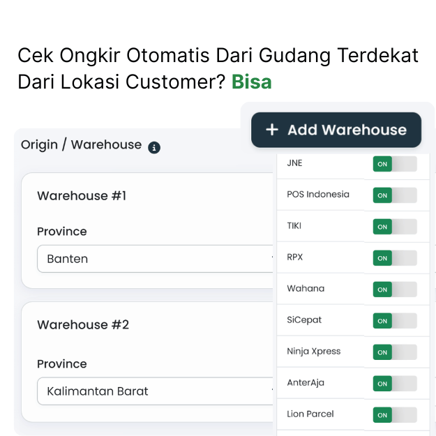 Cek Ongkir Otomatis